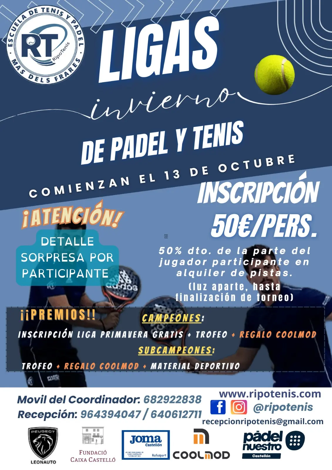 Ya puedes apuntarte a las ligas de Invierno